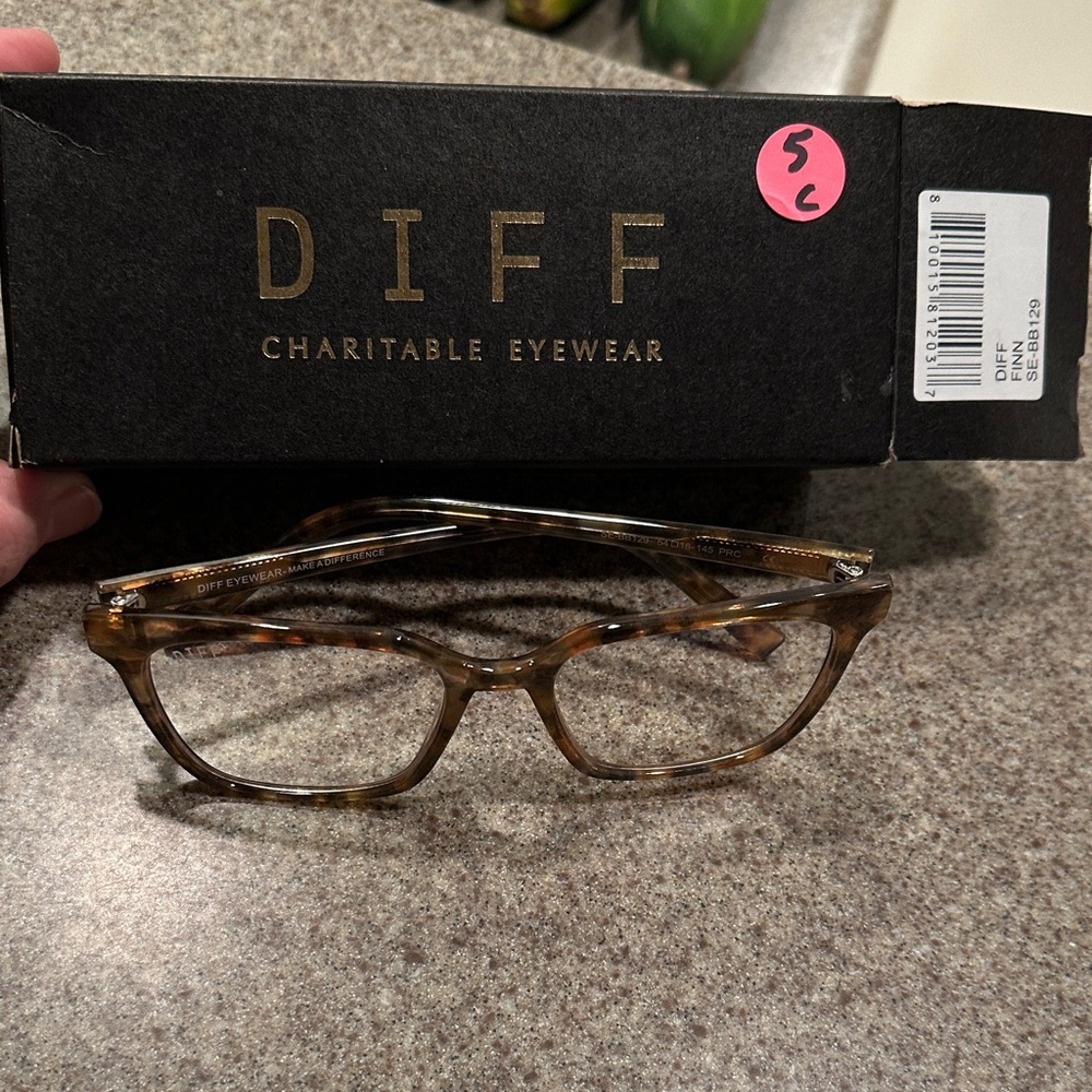 DIFF Charitable Eyewear Brown Glasses